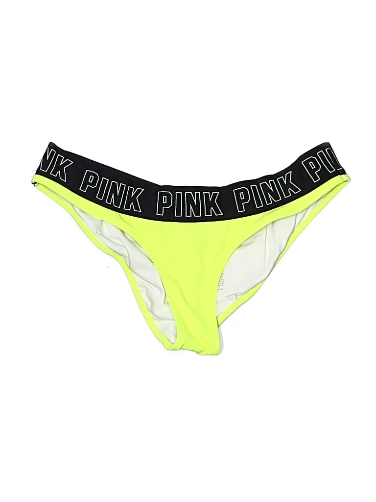 Pre-owned Victoria's Secret Pink Swimsuit Bottoms In Green