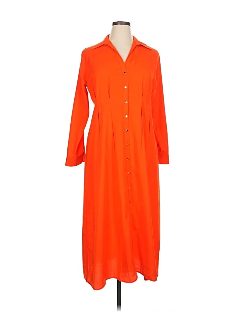 Pre-owned Fashion Nova Casual Dress In Orange