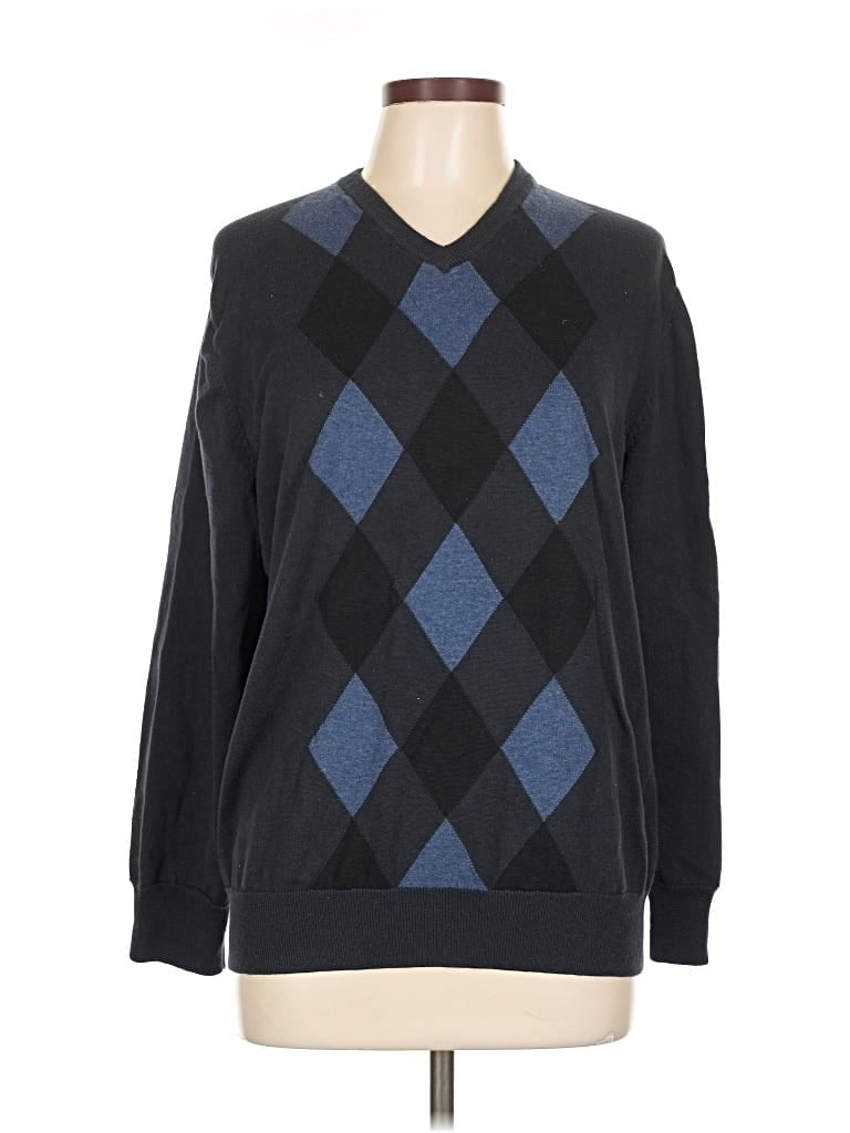 Pre-owned Van Heusen Pullover Sweater In Blue