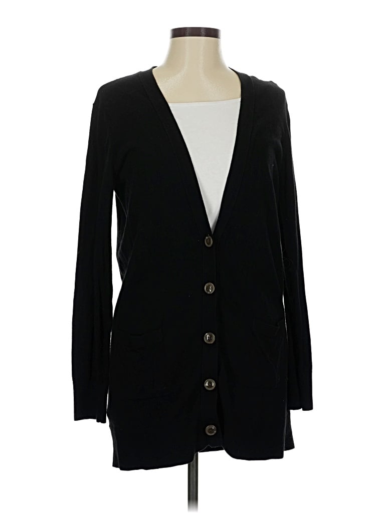 Pre-owned Ann Taylor Cardigan Sweater In Black