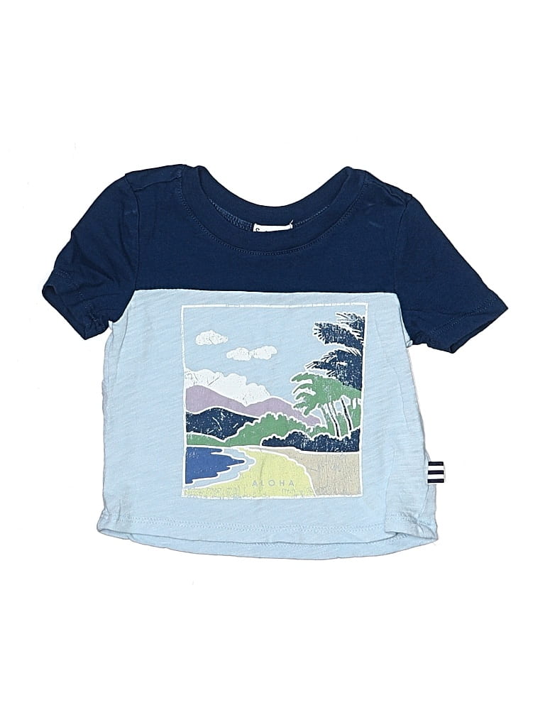 Pre-owned Splendid Babies' Short Sleeve T-shirt In Blue
