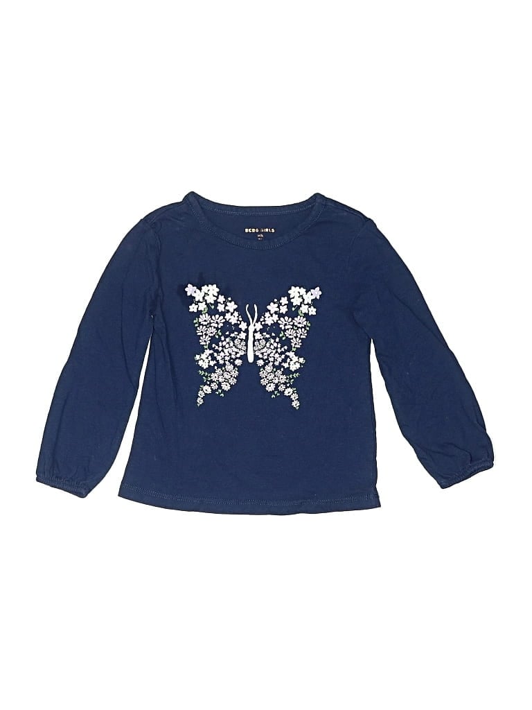 Pre-owned Bcbgirls Kids' Long Sleeve T-shirt In Blue