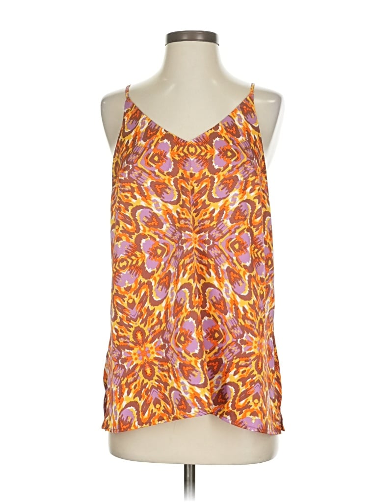 Pre-owned J By Joie Sleeveless Blouse In Orange