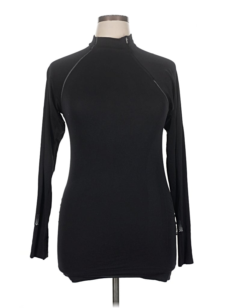 Pre-owned Athleta Turtleneck Sweater In Black
