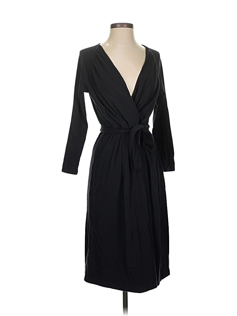 Pre-owned Lands' End Casual Dress In Black