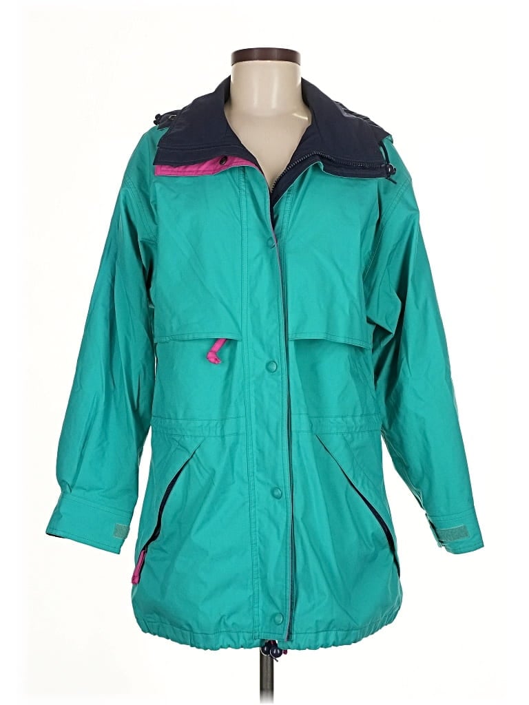 Pre-owned Eddie Bauer Raincoat In Blue