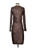Unbranded Animal Print Brown Casual Dress Size S - photo 2