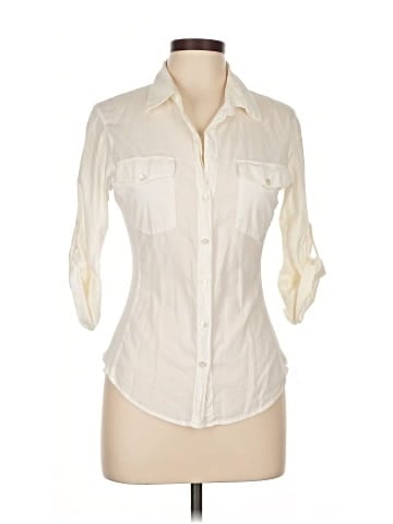 James Perse 3/4 Sleeve Button-Down Shirt (view 1)