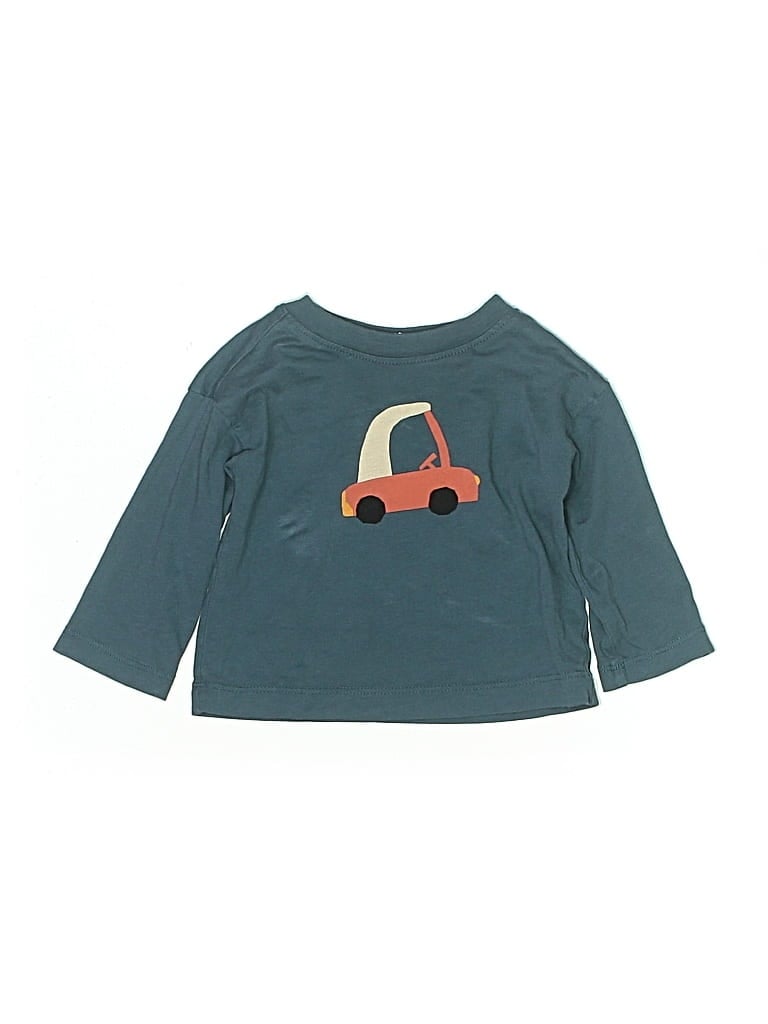 Pre-owned Hanna Andersson Babies' 3/4 Sleeve T-shirt In Blue