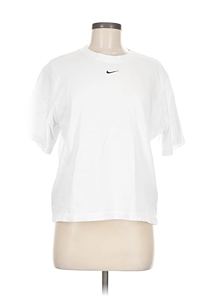 Pre-owned Nike Short Sleeve T-shirt In White