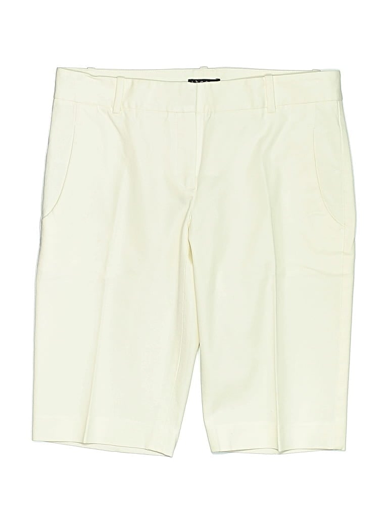 Pre-owned Theory Khaki Shorts In White