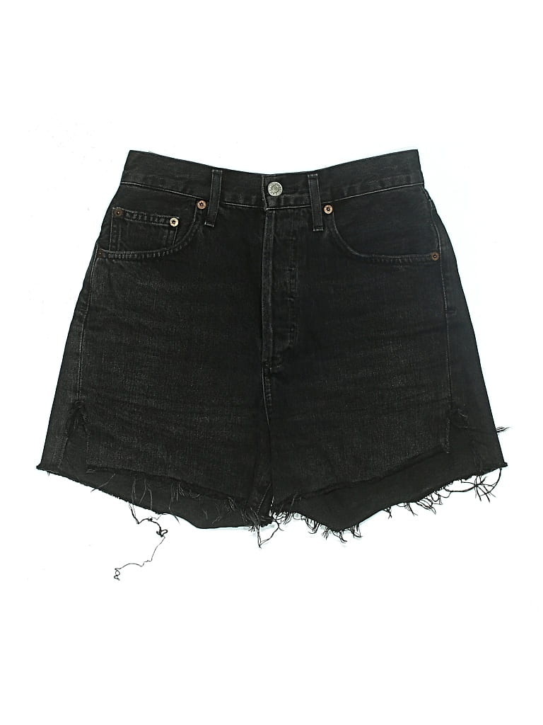 Pre-owned Agolde Denim Shorts In Black