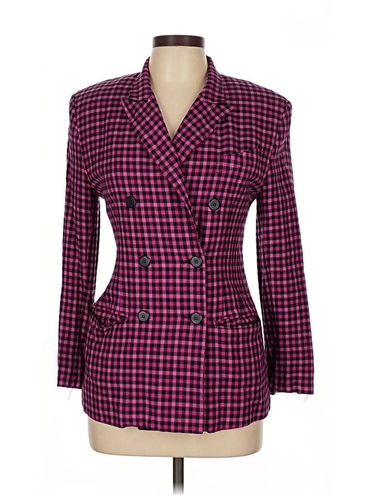 Pre-owned Georges Marciano Blazer Jacket In Purple