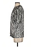 Lea & Viola Metallic Silver Short Sleeve T-Shirt Size XS - photo 5