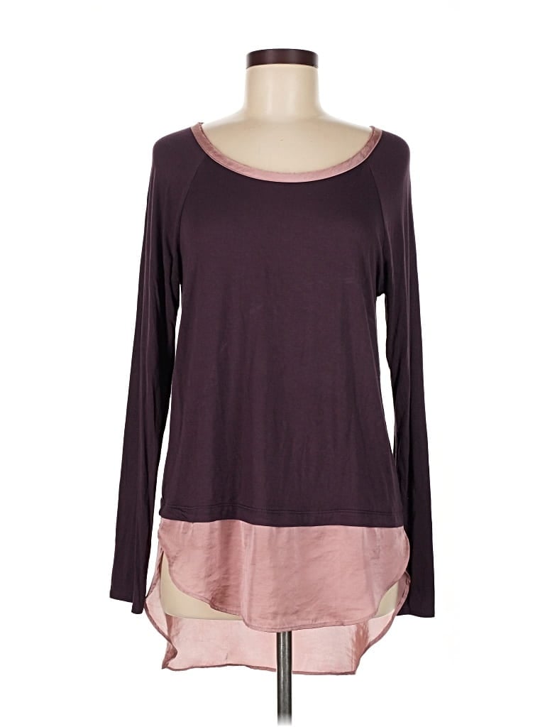 Pre-owned Bordeaux Long Sleeve T-shirt In Burgundy