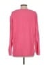 Latitude Solid Pink Pullover Sweater Size S - photo 2
