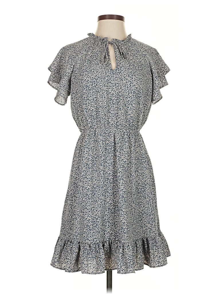 Pre-owned Lc Lauren Conrad Casual Dress In Gray