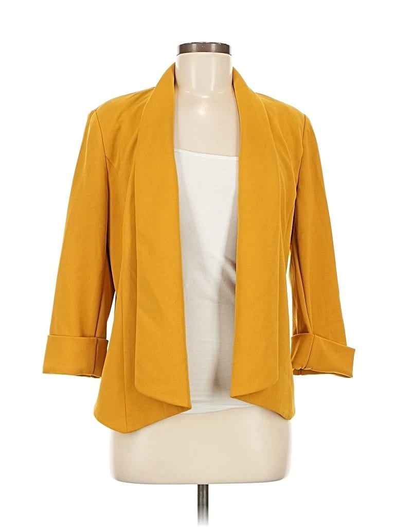 Pre-owned Anne Klein Blazer Jacket In Yellow