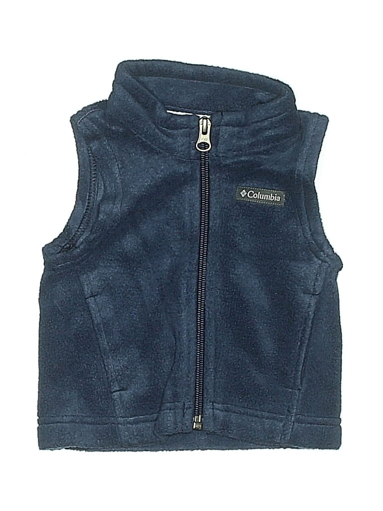 Pre-owned Columbia Babies' Sweater Vest In Blue
