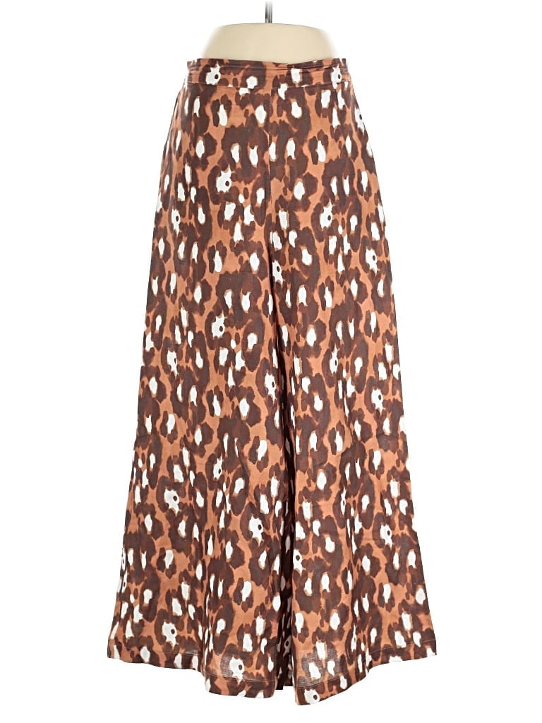 Pre-owned Riva Linen Pants In Brown