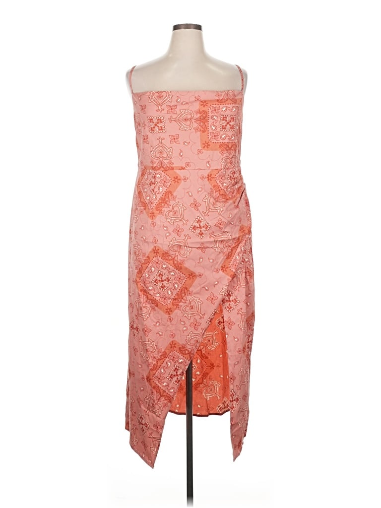 Pre-owned Asos Design Cocktail Dress In Orange