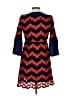 Judith March 100% Polyester Chevron-herringbone Blue Casual Dress Size L - photo 2