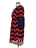Judith March 100% Polyester Chevron-herringbone Blue Casual Dress Size L - photo 5