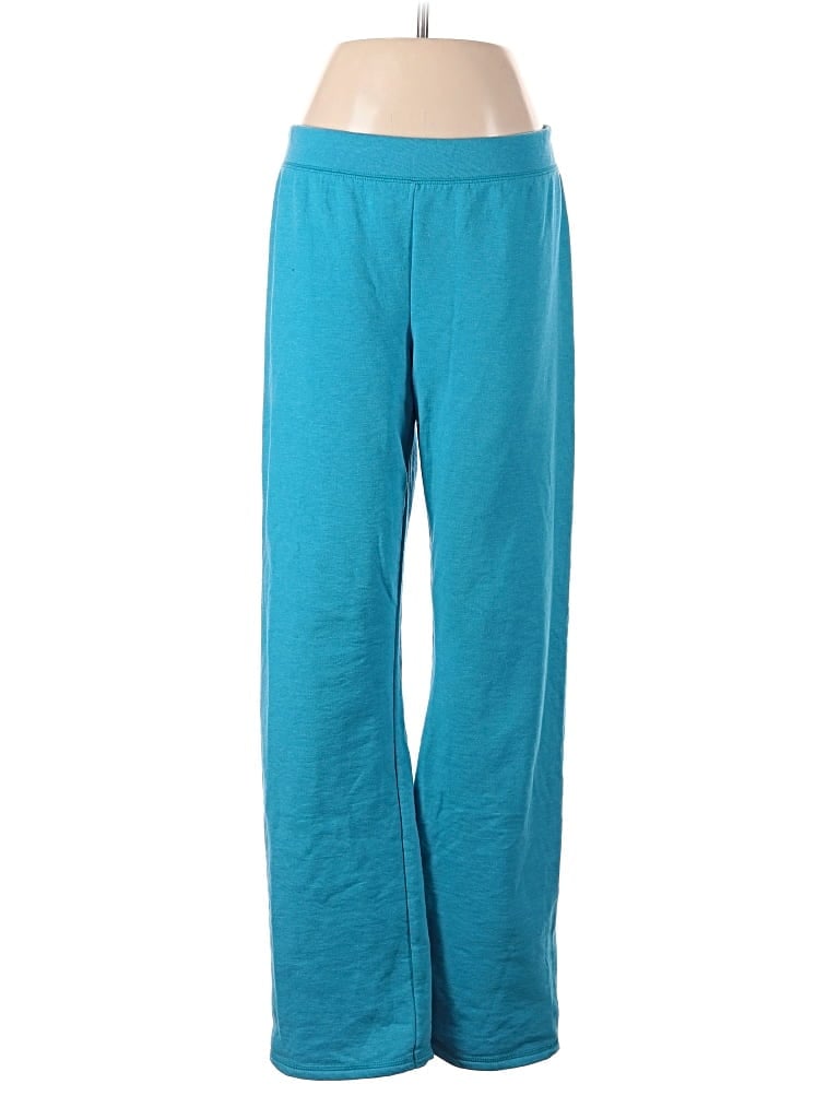 Pre-owned Hanes Casual Pants In Blue