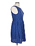 Emmelee 100% Polyester Hearts Blue Cocktail Dress Size L - photo 4