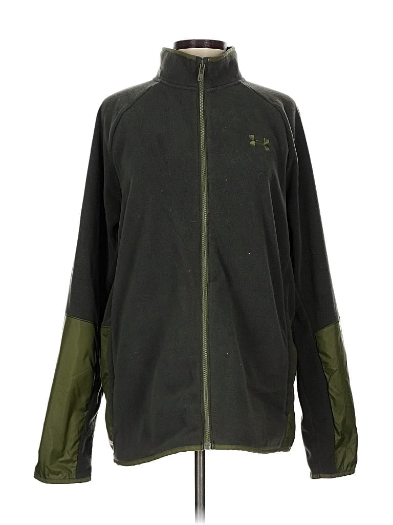 Pre-owned Under Armour Track Jacket In Green