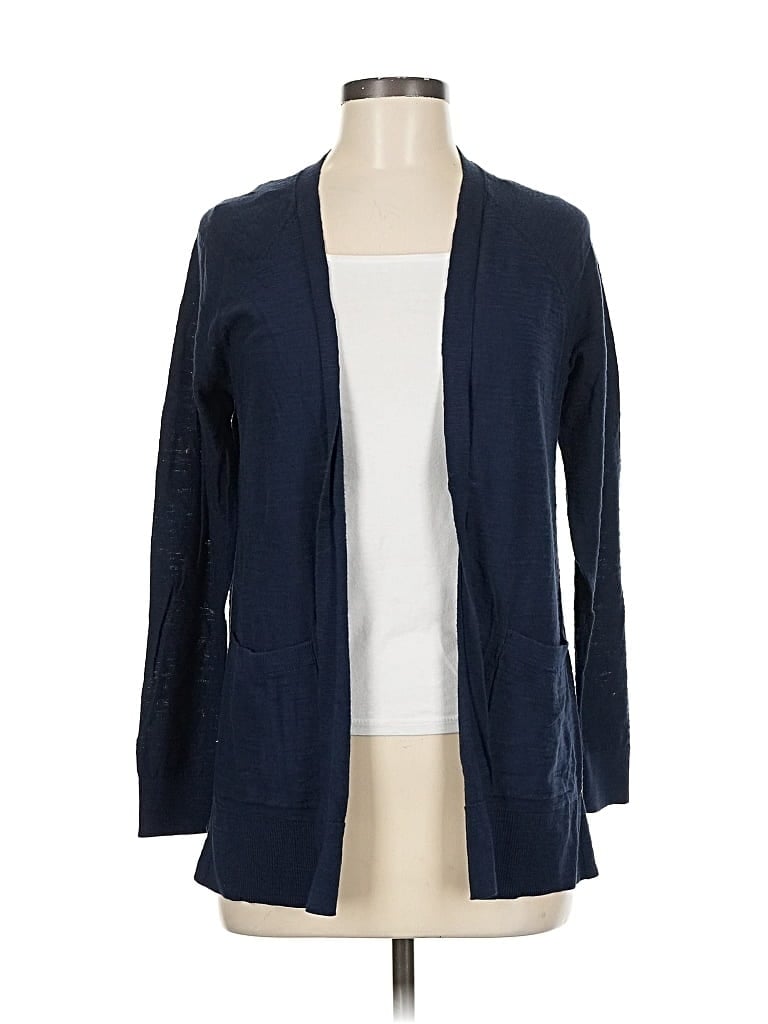 Pre-owned Ann Taylor Loft Outlet Cardigan Sweater In Blue