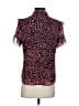 J.Crew 100% Polyester Animal Print Pink Short Sleeve Blouse Size XS - photo 2
