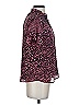 J.Crew 100% Polyester Animal Print Pink Short Sleeve Blouse Size XS - photo 4