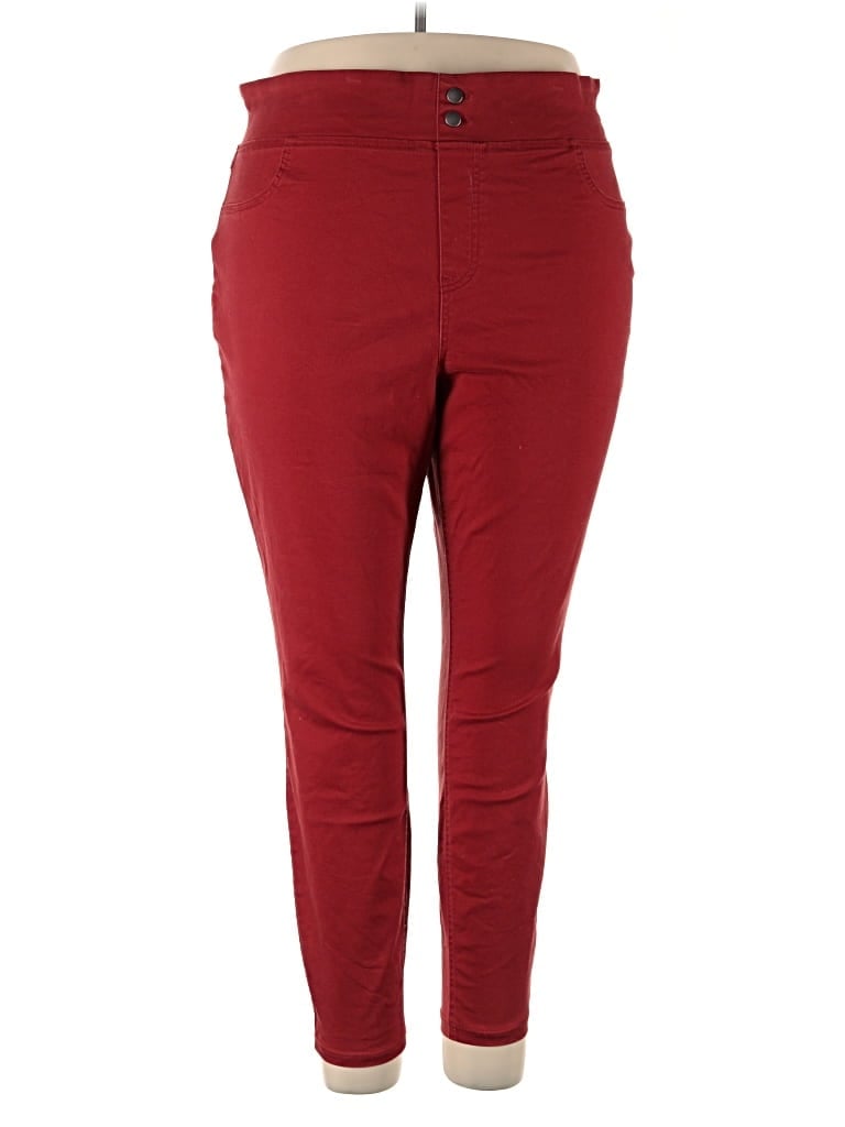 Pre-owned Terra & Sky Active Pants In Red