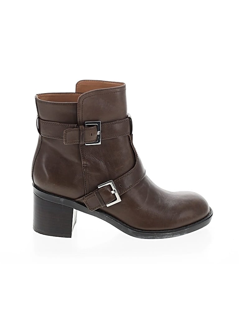 Pre-owned Nine West Ankle Boots In Brown