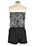 Express 100% Polyester Paisley Black Romper Size L - photo 2