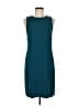 Vince. 100% Polyester Solid Teal Casual Dress Size 8 - photo 1