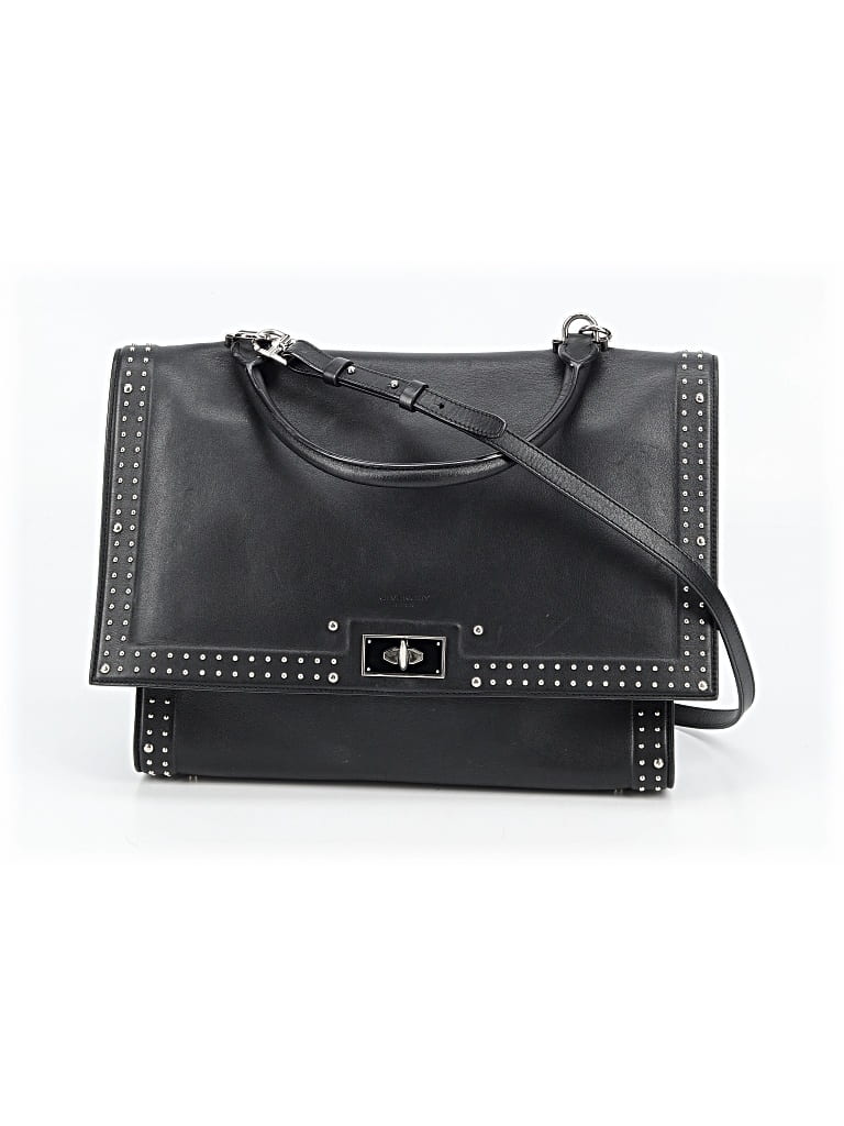 Pre-owned Givenchy Leather Satchel In Black