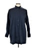 Unbranded Blue Long Sleeve Button-Down Shirt Size L - photo 1
