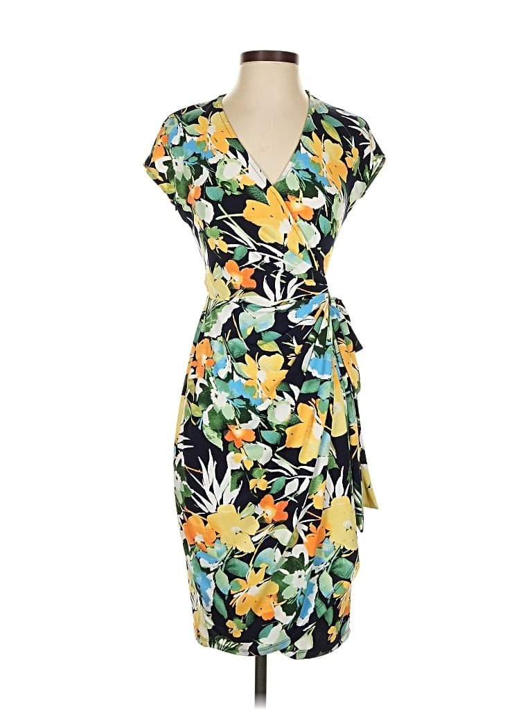 Pre-owned Maggy London Cocktail Dress In Yellow