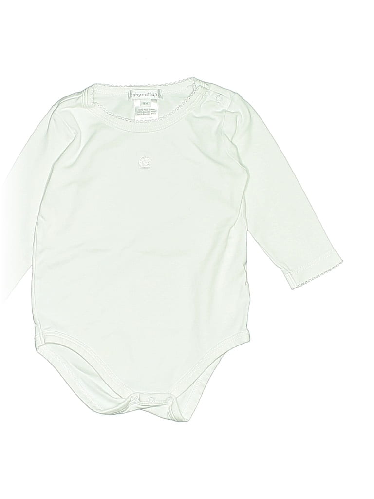Pre-owned Baby Cottons Babies' Long Sleeve Onesie In Green