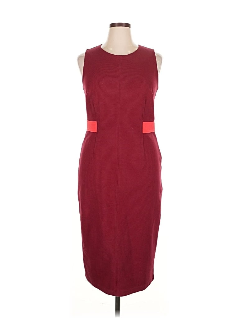 Pre-owned Boden Cocktail Dress In Burgundy