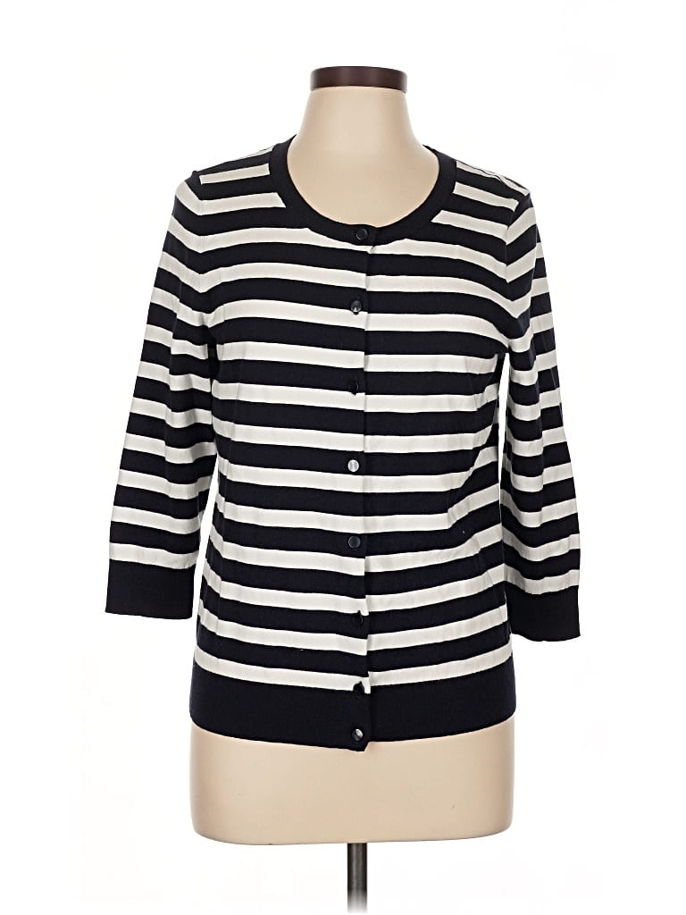 Pre-owned Talbots Cardigan Sweater In Black