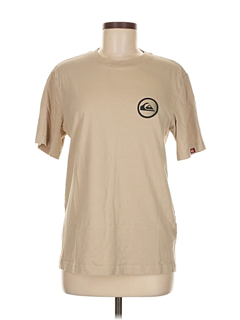 Pre-owned Quiksilver Short Sleeve T-shirt In Brown
