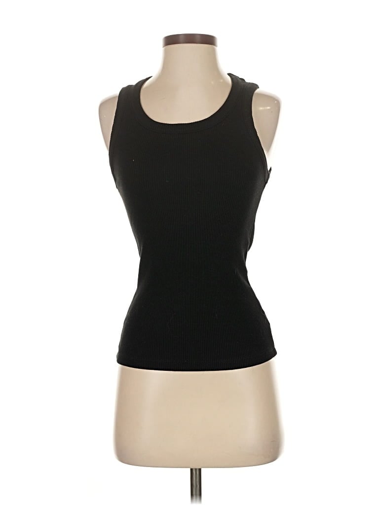 Pre-owned Agolde Tank Top Black Strapless Neckline Tops