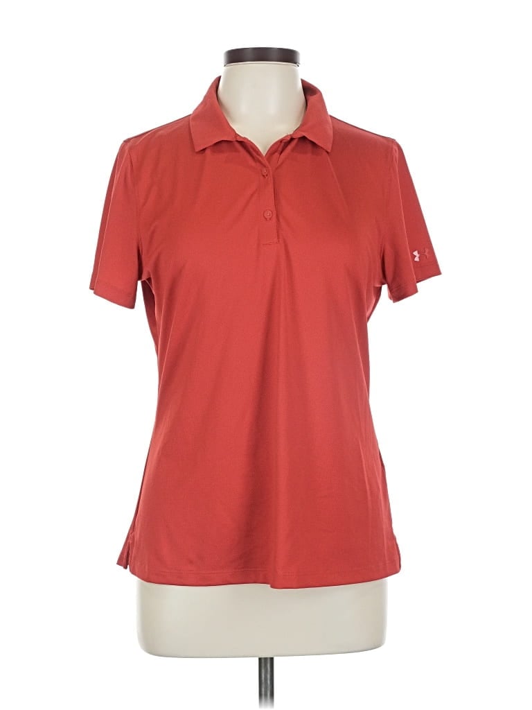 Pre-owned Under Armour Short Sleeve Blouse In Red