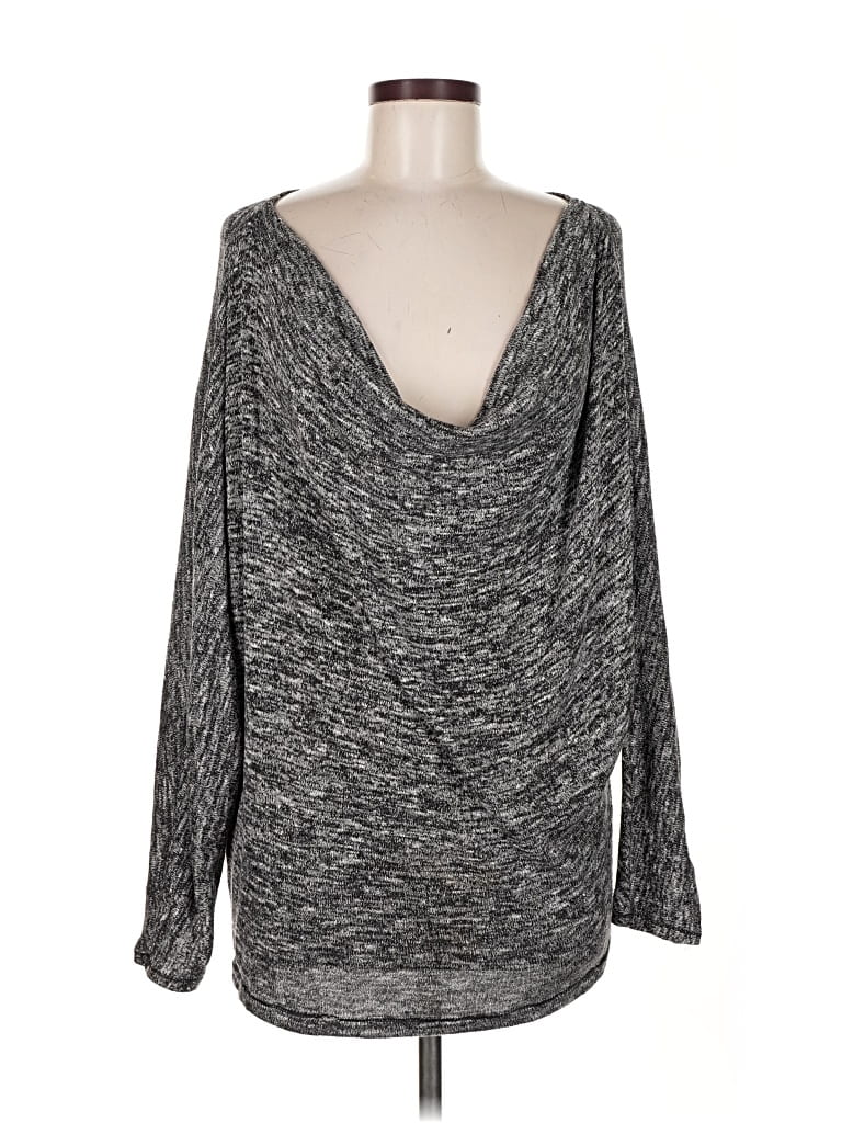 Pre-owned Max Studio Pullover Sweater In Gray