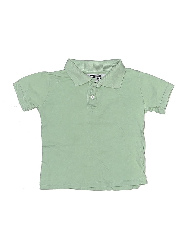 Pre-owned Vintage Havana Kids' Short Sleeve Polo Shirt In Green