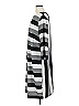 Carmakoma Stripes Gray Casual Dress Size (L) - photo 5