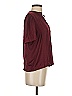 Nine Britton 100% Polyester Burgundy Short Sleeve Blouse Size XS - photo 4